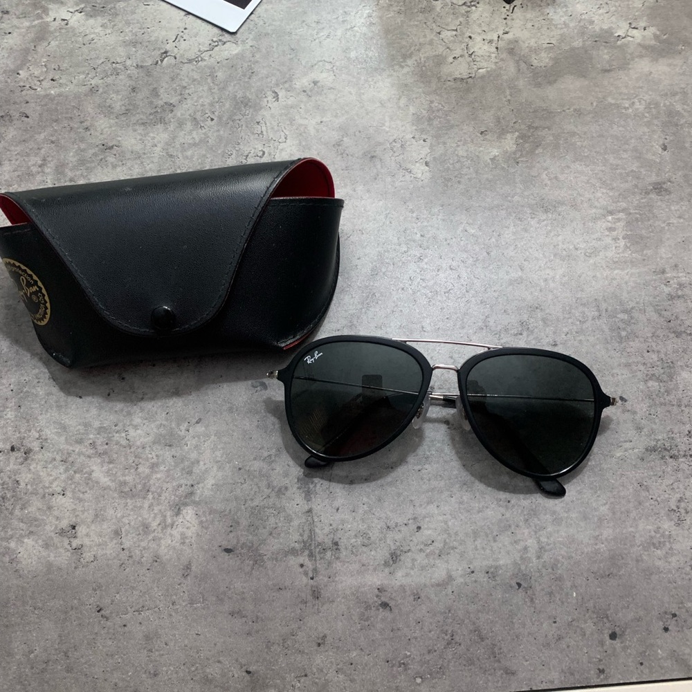 Ray-Ban Black and Silver Sunglasses